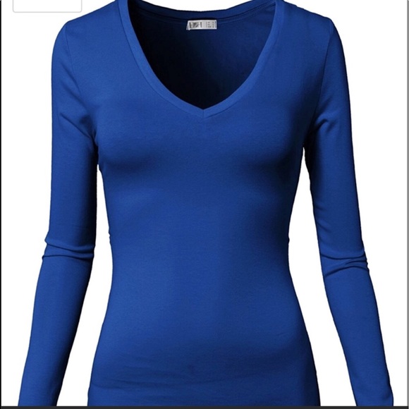 Splash Tops - 🌹NWOT woman’s soft long sleeve v neck cotton top